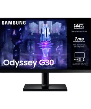 Monitor Gamer Samsung Odyssey G30 24" FHD, 144Hz, HDMI, Freesync, LS24BG300ELMZD Preta