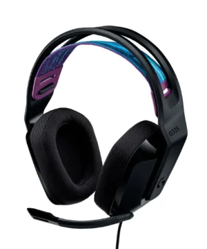 Headset Gamer Logitech G335, Driver 40mm, Arco Ajustável Preto