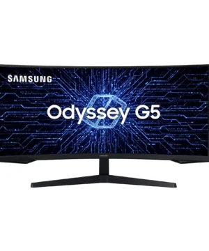 Monitor Gamer Curvo Samsung Odyssey 34" Ultra WQHD, 165Hz, 1ms, série G5, LC34G55TWWLMZD Preto