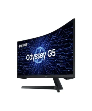 Alternative view of Monitor Gamer Curvo Samsung Odyssey 34" Ultra WQHD, 165Hz, 1ms, série G5, LC34G55TWWLMZD Preto