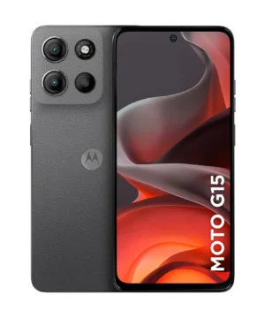 Smartphone Motorola G15, XT2521-2, 256GB 12GB (4GB RAM + 8GB RAM Boost) e Camera 50MP Bateria de 5200 mAh Tela FHD+ 6.7" Grafite