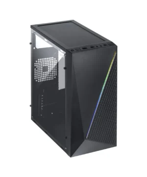 Alternative view of Gabinete Gamer Vinik Murk M-ATX, Mid Tower, Fita de Led RGB, Lateral Acrilico - Ggmacbk Preto