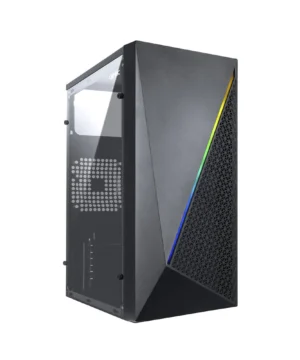 Gabinete Gamer Vinik Murk M-ATX, Mid Tower, Fita de Led RGB, Lateral Acrilico - Ggmacbk Preto