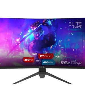Monitor Gamer Hi Level Elite Curve 27" ELED, 280Hz, 1ms, HDR, Freesync e G-sync - W2717REC-V2 Preto