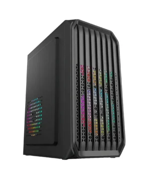 Gabinete Gamer Duex DX255-8, ATX, Micro-ATX, Mini-ITX, Sem fonte, Sem Fan Preto