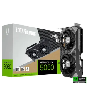 Placa de Vídeo Zotac Nvidia GeForce RTX 5060, Twin Edge Oc Zt B50600H 10M, 8GB, 128 Bits DDR7