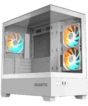 Gabinete Gigabyte C201P Ice Mid Tower, ATX Padrão, Filtro De Poeira: Superior, Inferior E Lateral, Suporte A Branco