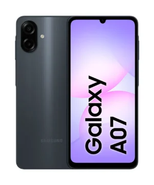 Samsung Galaxy A07, 128GB, 4GB RAM + RAM Plus até 4GB, Câmera Dupla Traseira até 50MP, Selfie de 8MP, PLS LCD 6.7" HD+ 90Hz, Octa-Core Helio Preto