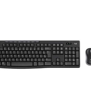 Combo Logitech Teclado E Mouse Mk270 Sem Fio Preto