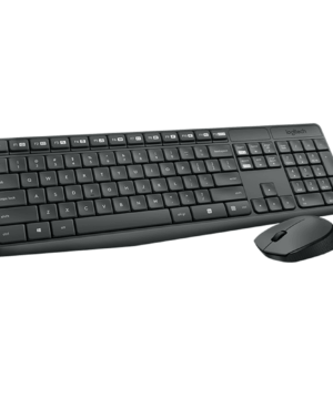 Alternative view of Combo Sem fio Logitech Teclado e Mouse MK235 Wireless Keyboard Preto