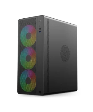 Gabinete Hilevel, Sem Fonte, ATX, ARGB de 12 cm - LV150 Preto
