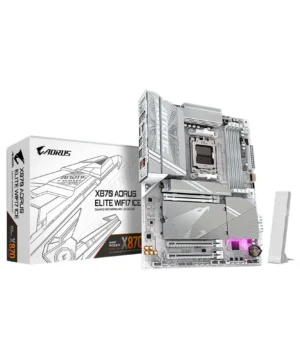 Placa Mae Gigabyte X870 A ELITE WF7 ICE, AMD AM5, ATX, Chipset AMD X870 DDR5